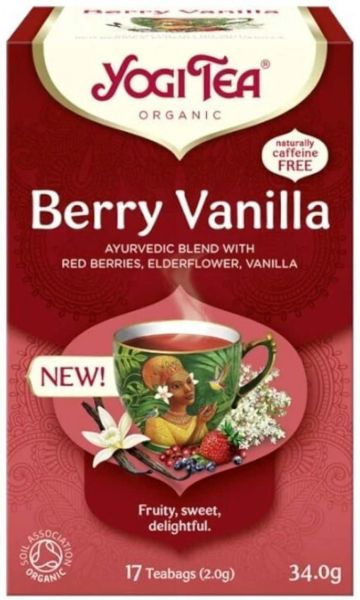 Yogi Tea Berry Vanilla (17 μερίδες) - Βιολογικό Προϊόν