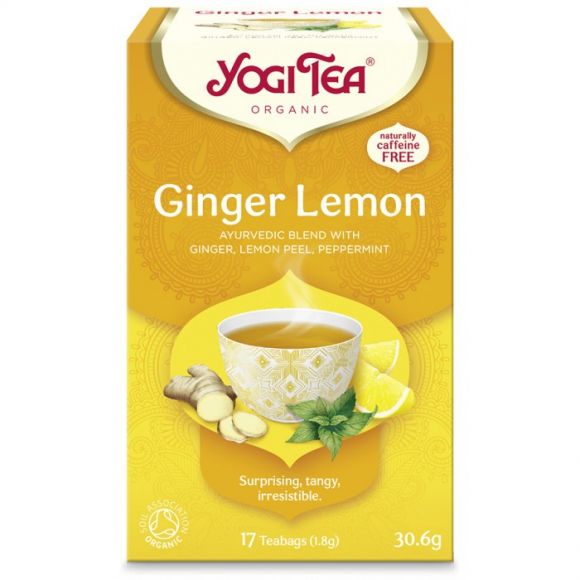 Yogi Tea Ginger Lemon (17 μερίδες) - Βιολογικό Προϊόν